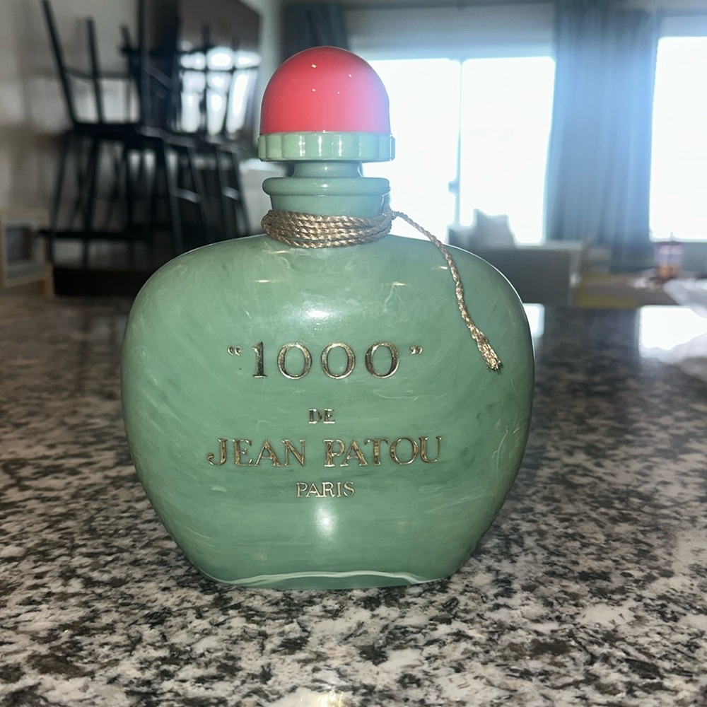 Vintage large dummy perfume bottle "1000" from JEAN PATOU Paris deco collection